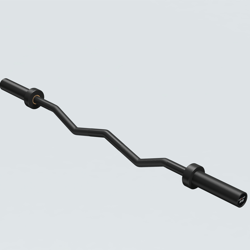 leyu.乐鱼1.2M曲奥杆两铜套轴承重10KG举重杠铃杆卧推健身器材EBQ1.2