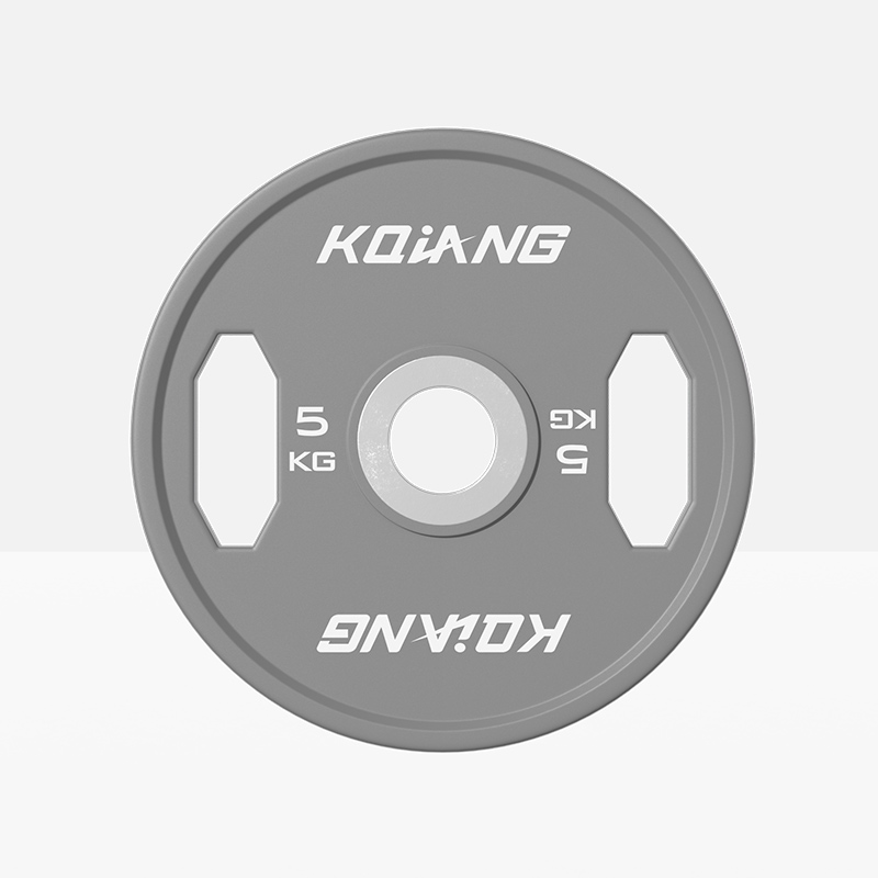 leyu.乐鱼CPU彩色橡胶环保无味杠铃片举重力量举杠铃举重片5KG